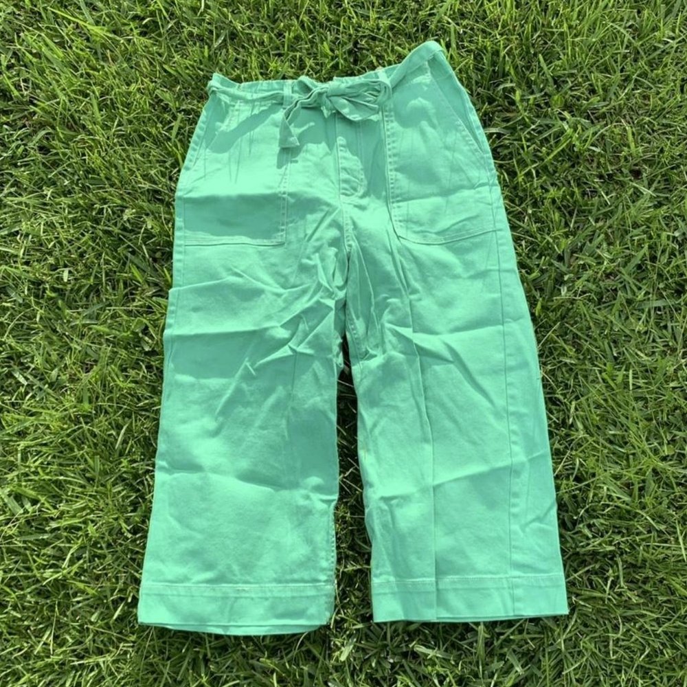 Wide Leg Green Pants